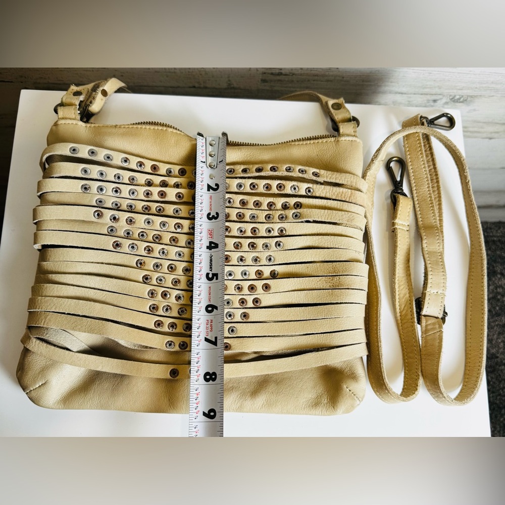 Viola Castellani Crossbody & Shoulder Purse Italy Leather w/Detachable Strap - Picture 7 of 15
